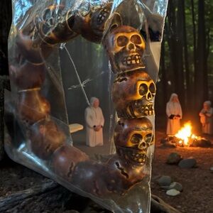 👻 Halloween Creepy skull stretch bracelet